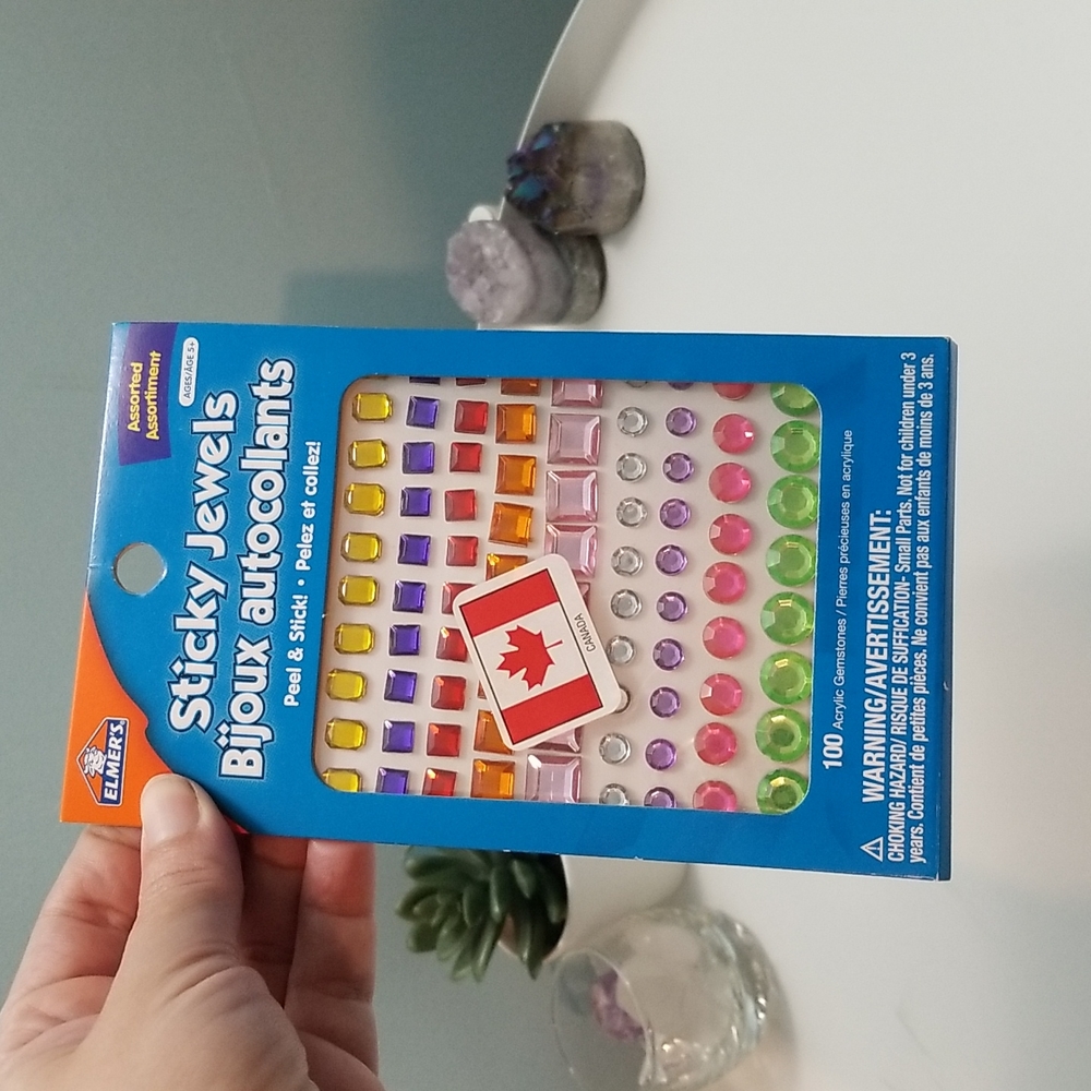Sticky jewels 100 acrylic gemstones NWT